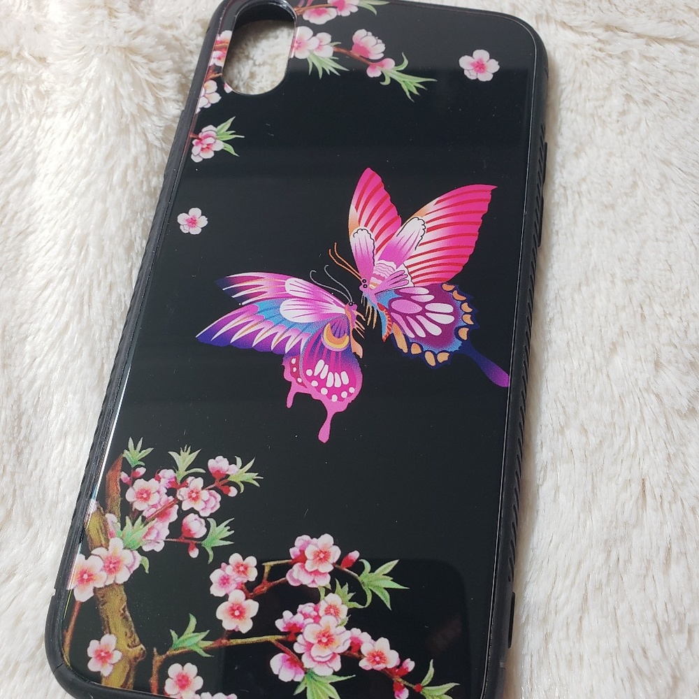Butterfly iPhone 7/8 plus 10 Tempered Glass Case